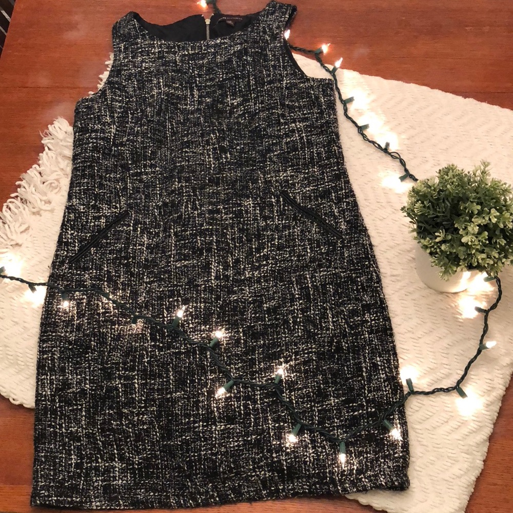 Black and white body con